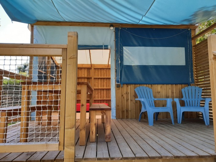 Location de vacances - Camping à Sainte-Eulalie-en-Born - cabane