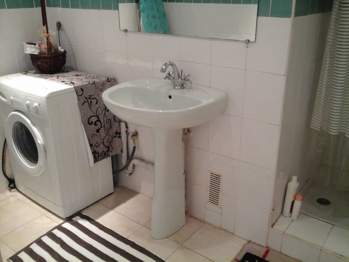 Location de vacances - Appartement à Fort-de-France - Salle de bain  avec machine à laver