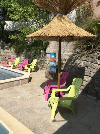 Location de vacances - Chalet à Vogüé - Piscine