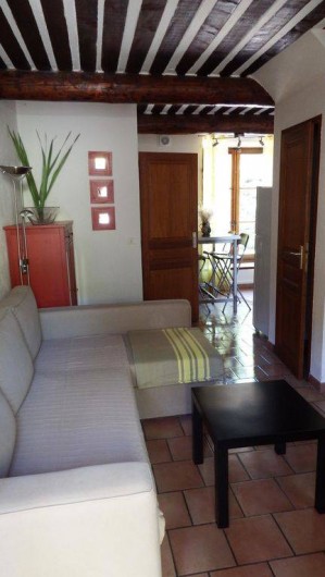 Location de vacances - Maison - Villa à Rustrel - Le salon ouvert.