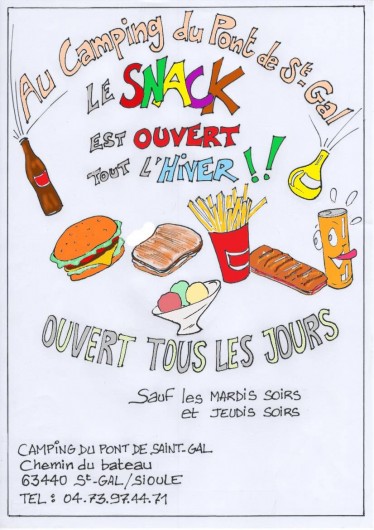 Location de vacances - Camping à Saint-Gal-sur-Sioule