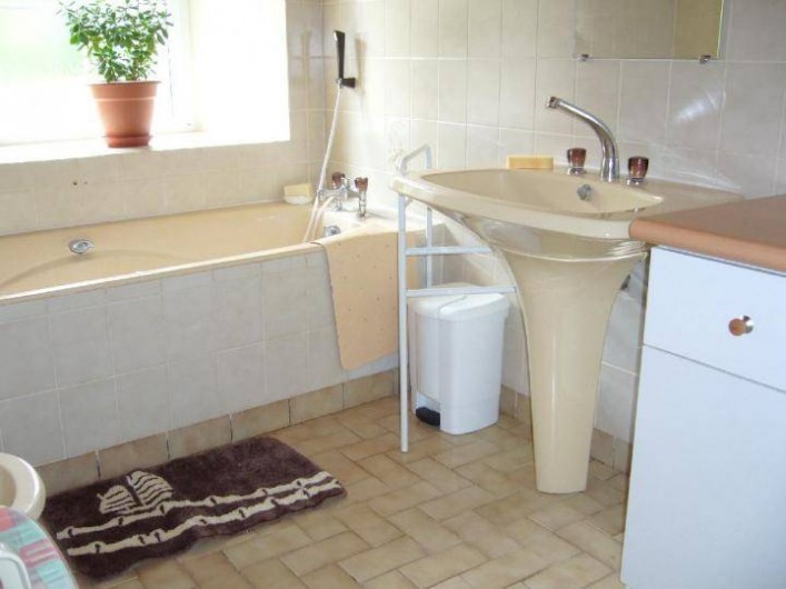 Location de vacances - Maison - Villa à Cléguérec - salle de bain rez de ch