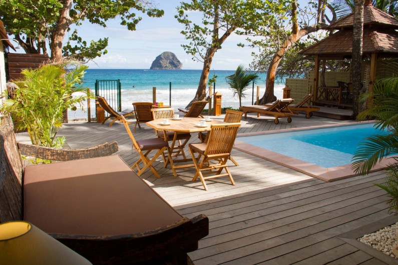 Location de vacances - Villa à Le Diamant - profitez de la vue depuis la cuisine