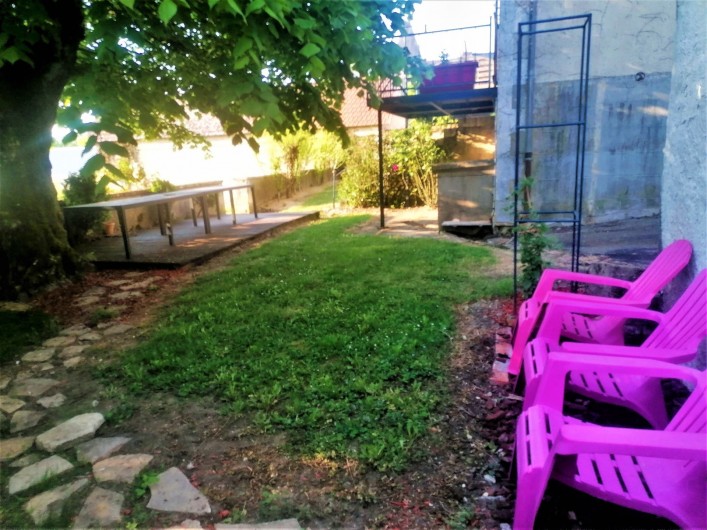 Location de vacances - Gîte à Sury-en-Vaux - Espace détente à côté de la terrasse
