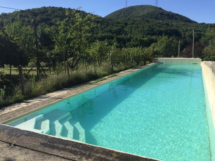 Location de vacances - Gîte à Mirmande - la piscine 18x4 m