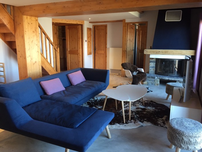 Location de vacances - Appartement à Arc 1800 - Autre vue du salon
