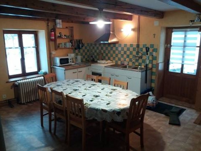 Location de vacances - Gîte à Rochesson - Cuisine - Salle à manger Grand Gite