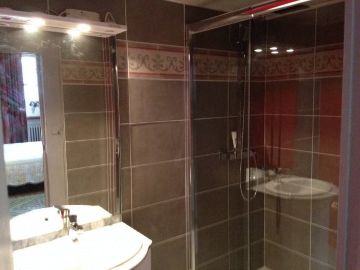 Location de vacances - Château - Manoir à Montreuil-Bonnin - salle de douche  de la chambre 1