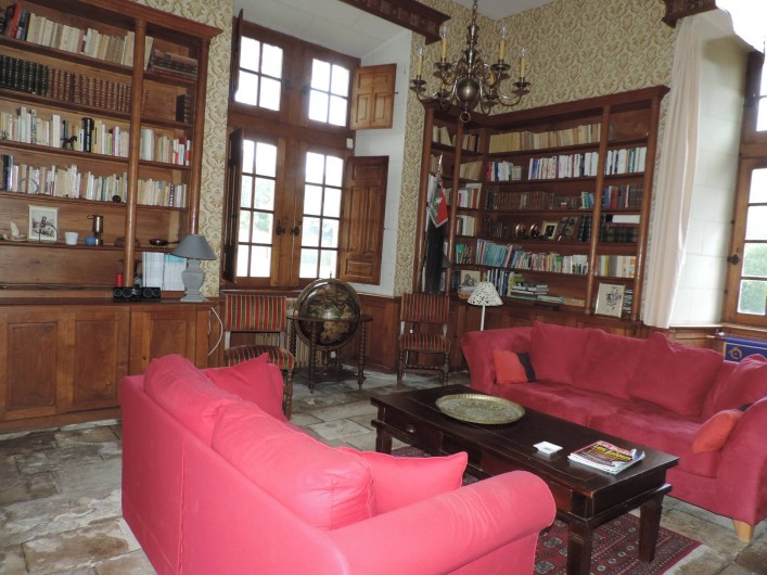 Location de vacances - Château - Manoir à Montreuil-Bonnin - Bibliothèque