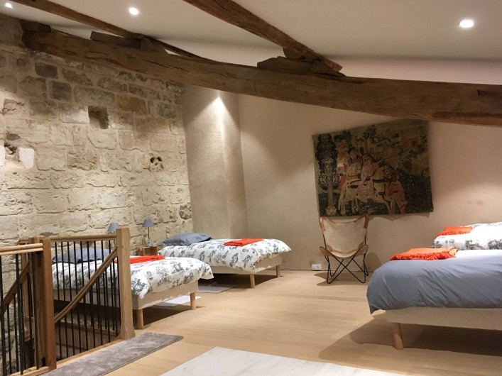 Location de vacances - Château - Manoir à Montreuil-Bonnin - chambre de la dépendance (en option)