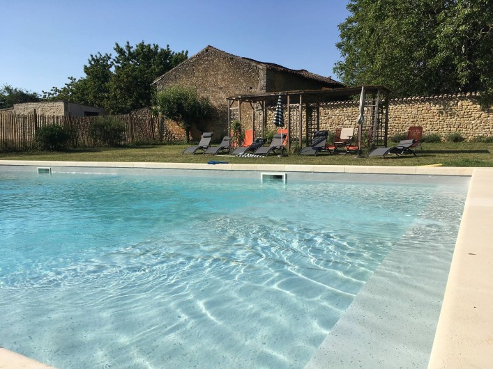 Location de vacances - Château - Manoir à Montreuil-Bonnin - Piscine