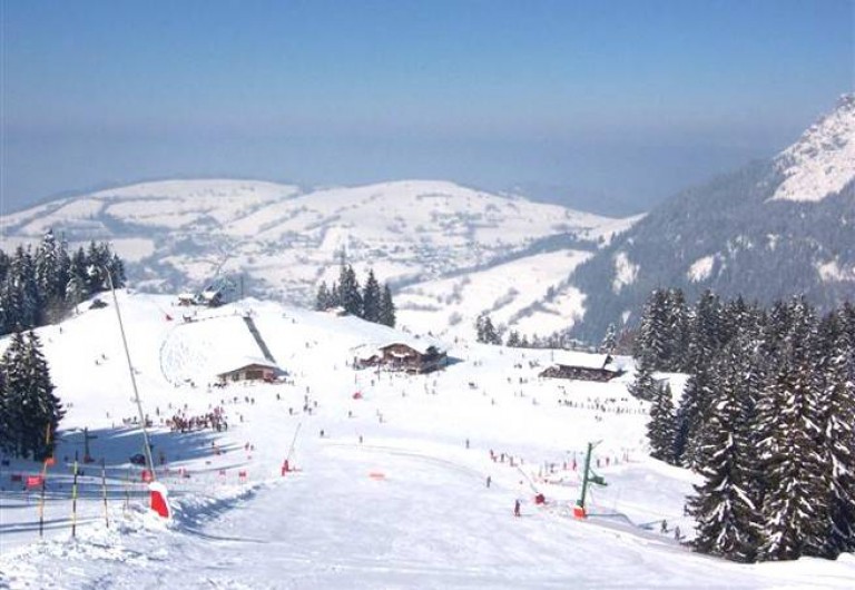 Location de vacances - Appartement à Bernex - photo des pistes de ski