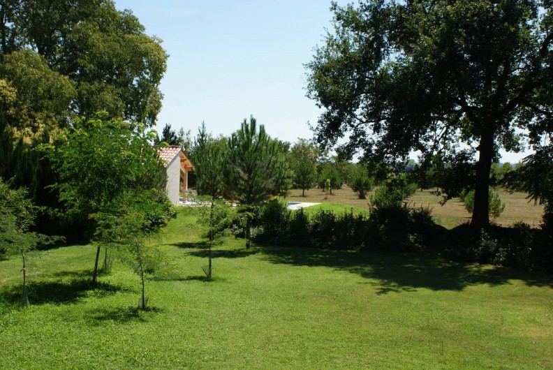 Location de vacances - Chambre d'hôtes à Saint-Léger - Le parc, vue depuis une chambre