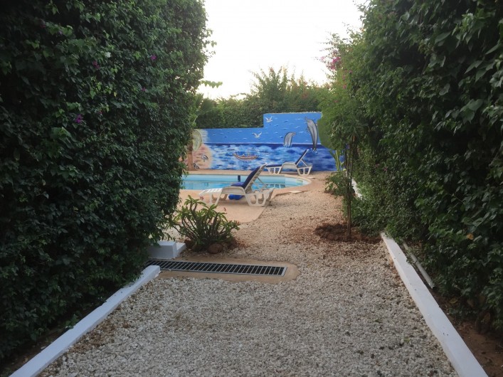 Location de vacances - Villa à Somone - l'entrée de la villa