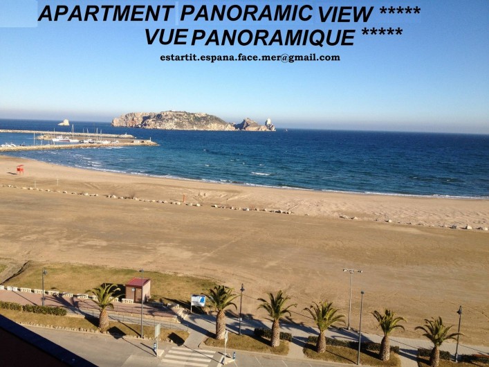 Location de vacances - Appartement à L'Estartit - Vue Panoramique de l'appartement et de la terrasse avant