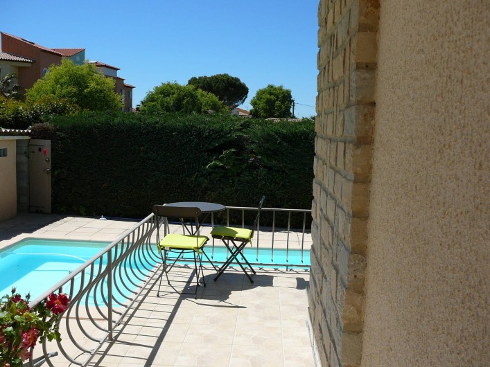 Location de vacances - Villa à Saint-Cyr-sur-Mer - Terrasse, piscine