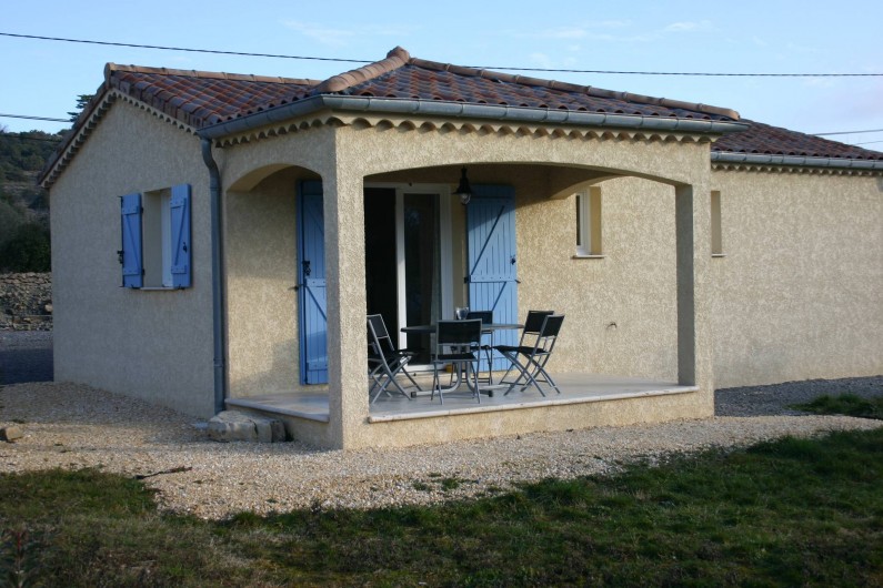 Location de vacances - Villa à Les Vans - Terrasse couverte