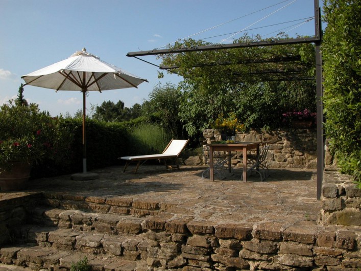 Location de vacances - Appartement à Greve in Chianti - Terrasse privée