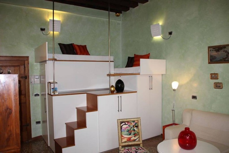 Location de vacances - Appartement à Venise - Sèjour avec mezzanine