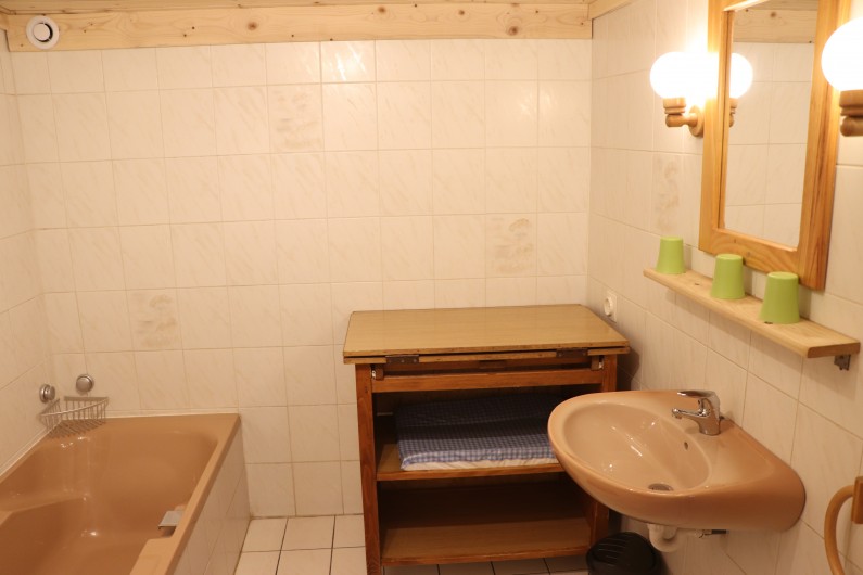 Location de vacances - Gîte à Fournets-Luisans - salle de bain douche                      rez chaussée