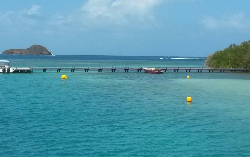 Location de vacances - Studio à Le Robert - L'Ilet Madame et son magnifique fond blanc