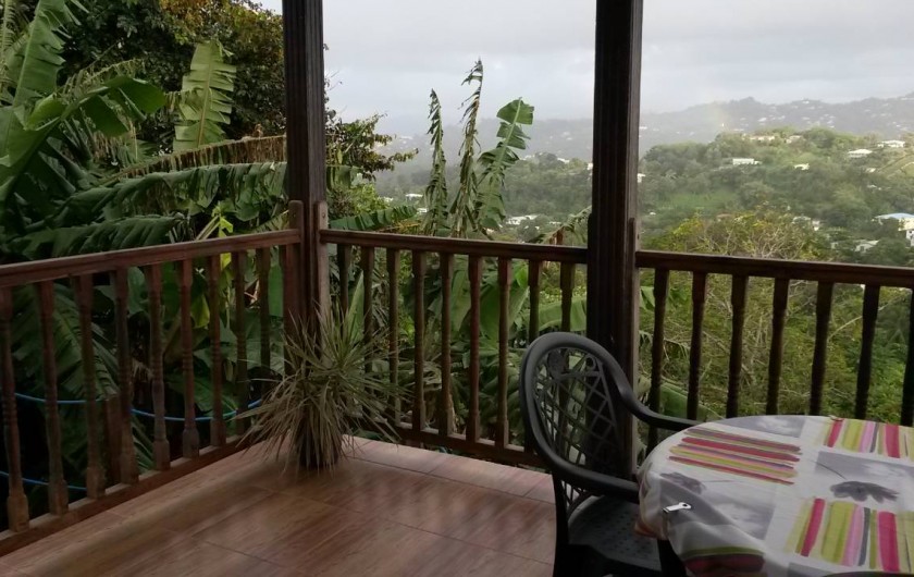 Location de vacances - Studio à Le Robert - Terrasse privée de 15m² avec une vue exceptionnelle