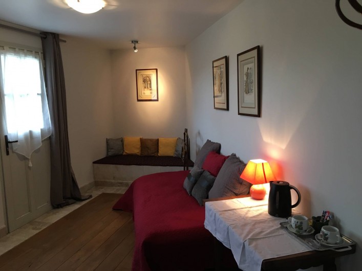 Location de vacances - Chambre d'hôtes à Grimault - Le petit salon attenant à  la Nucérienne