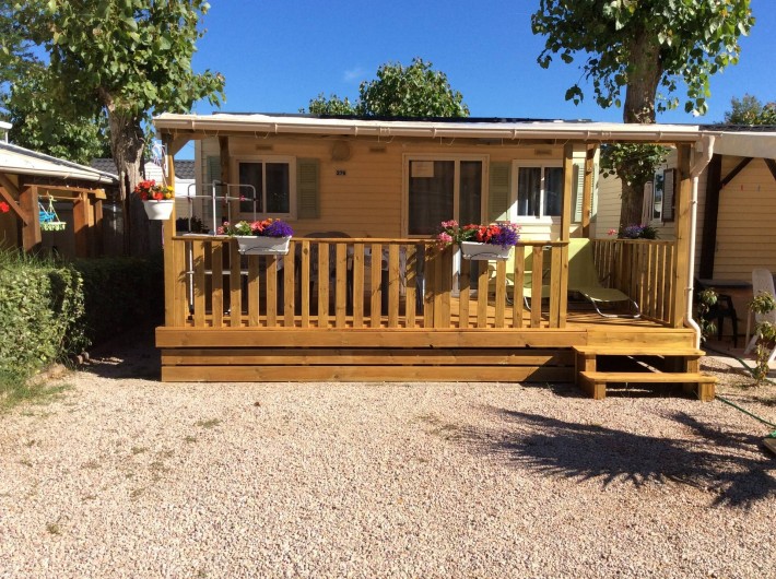 Location de vacances - Bungalow - Mobilhome à Saint-Aygulf - Emplacement voiture