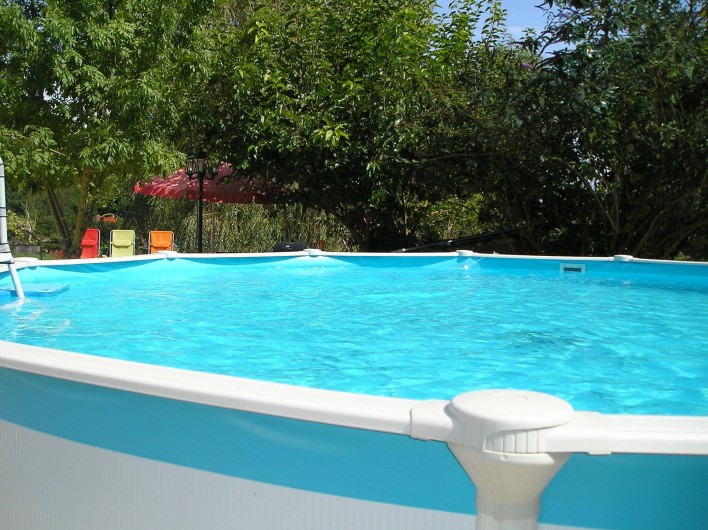 Location de vacances - Gîte à La Sauvetat-du-Dropt - La piscine 5,50 m de diamètre