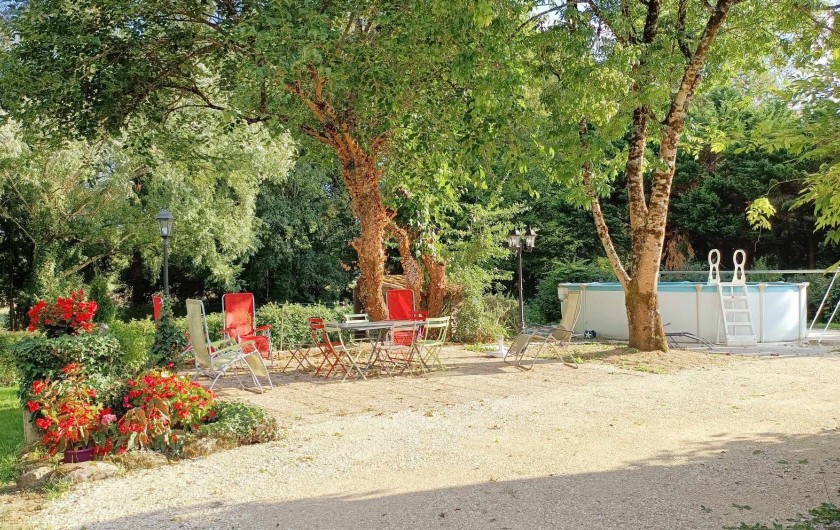 Location de vacances - Gîte à La Sauvetat-du-Dropt - Terrasse ouverte