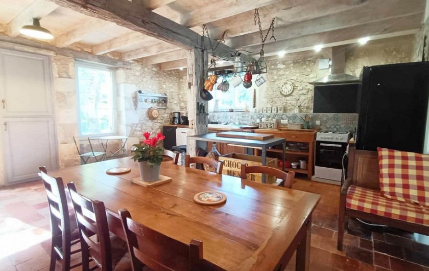 Location de vacances - Gîte à La Sauvetat-du-Dropt - Cuisine et salle à manger