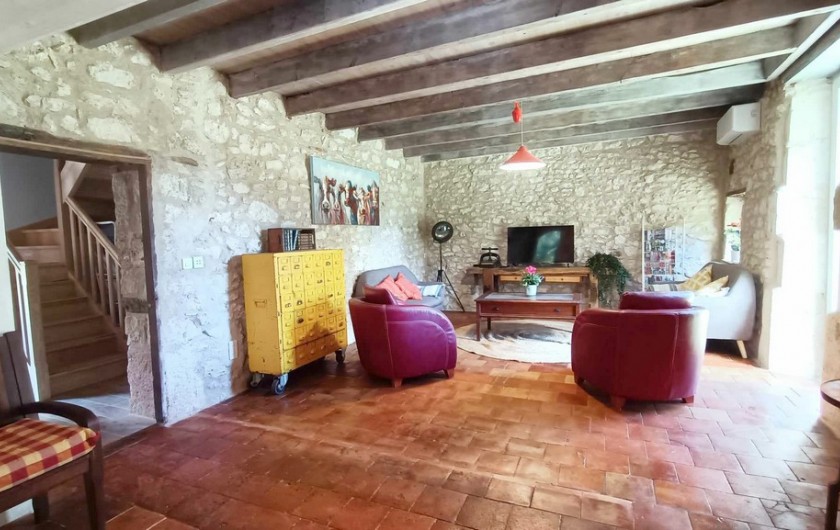Location de vacances - Gîte à La Sauvetat-du-Dropt - Salon