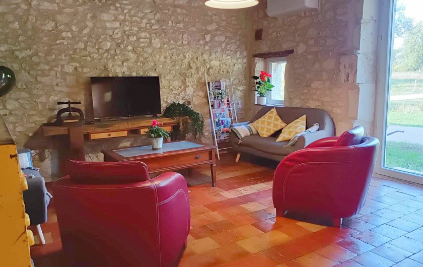 Location de vacances - Gîte à La Sauvetat-du-Dropt - Salon