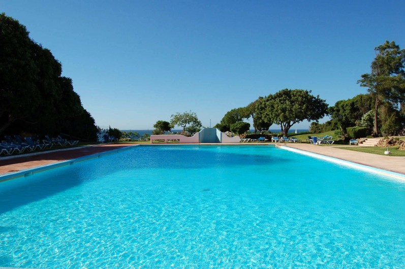 Location de vacances - Villa à Porches - Grande piscine eau de mer en bordure du restaurant