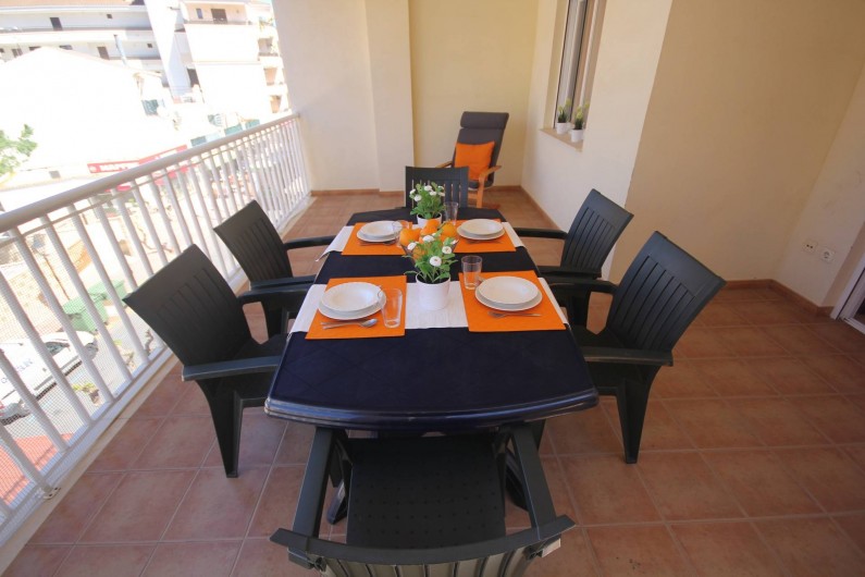 Location de vacances - Appartement à Oropesa del Mar - Terrassse appt 4/5