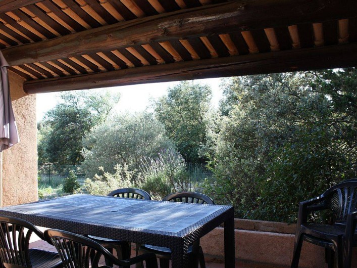 Location de vacances - Villa à Cucuron - Terrasse couverte