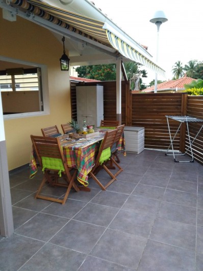 Location de vacances - Studio à Les Trois-Îlets - La terrasse