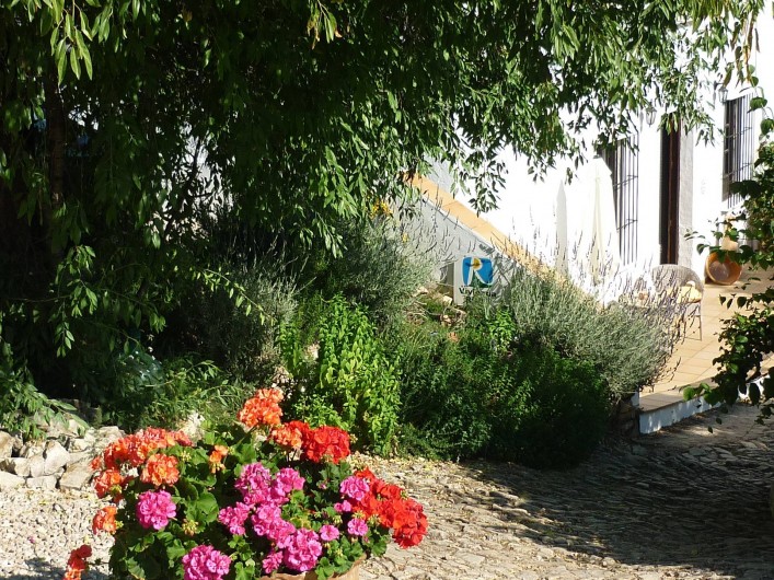 Location de vacances - Gîte à Fuentes de Cesna - L' entrée pavée de Cortijo las Rosas