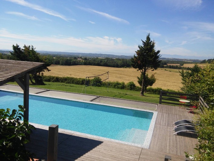Location de vacances - Gîte à Carcassonne - Vue sur Pyrénées plein sud
