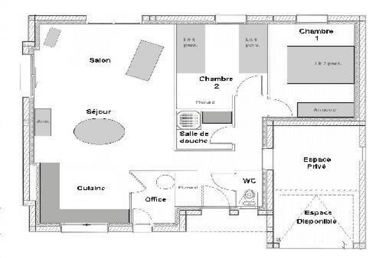 Location de vacances - Villa à Saint-Briac-sur-Mer - Le plan de la maison ...