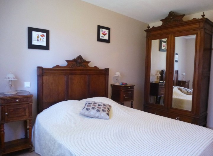 Location de vacances - Villa à Saint-Briac-sur-Mer - La chambre principale (lit : 160x200 )