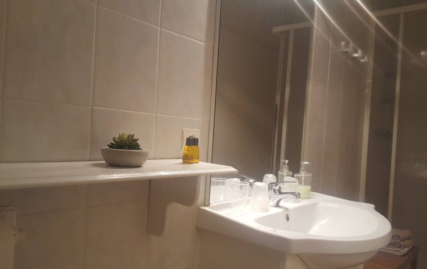 Location de vacances - Chambre d'hôtes à Cubnezais - Salle de douche avec WC privés
