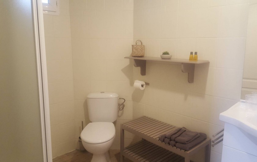 Location de vacances - Chambre d'hôtes à Cubnezais - Salle de douche avec WC privés
