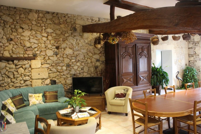 Location de vacances - Chambre d'hôtes à Cubnezais - Le coin salon
