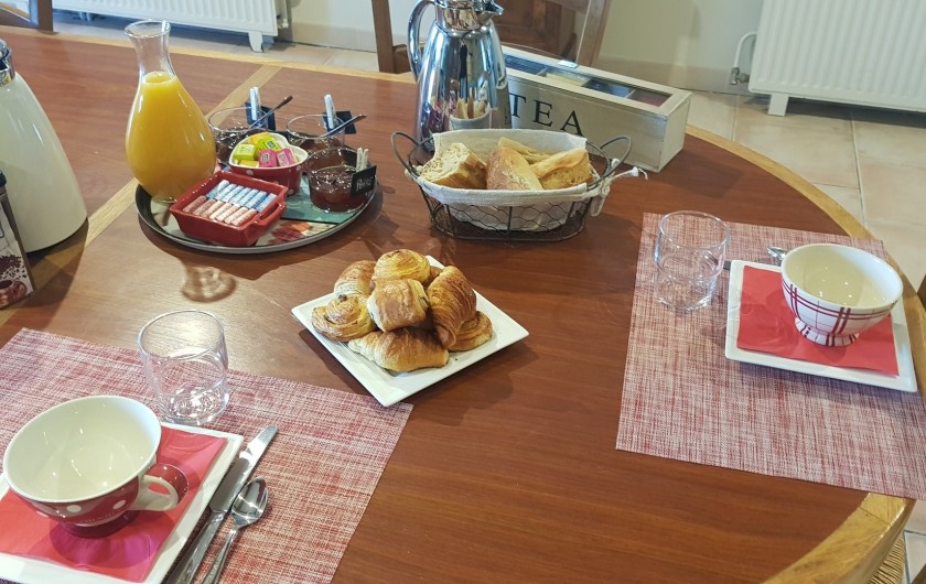 Location de vacances - Chambre d'hôtes à Cubnezais - Petit déjeuner