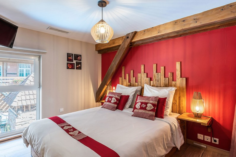 Location de vacances - Gîte à Ungersheim - La Chambre Rouge