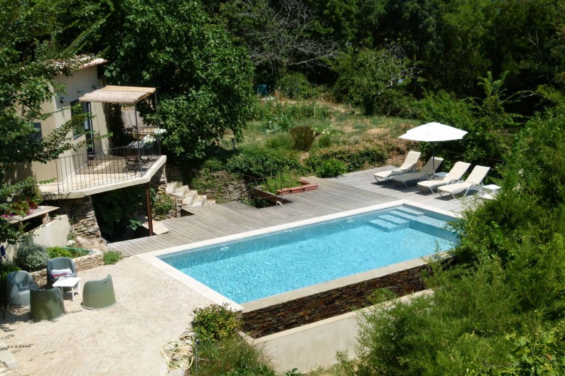 Location de vacances - Chambre d'hôtes à La Garde-Freinet - vue  du cabanon