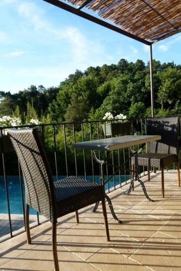 Location de vacances - Chambre d'hôtes à La Garde-Freinet - terrasse cabanon