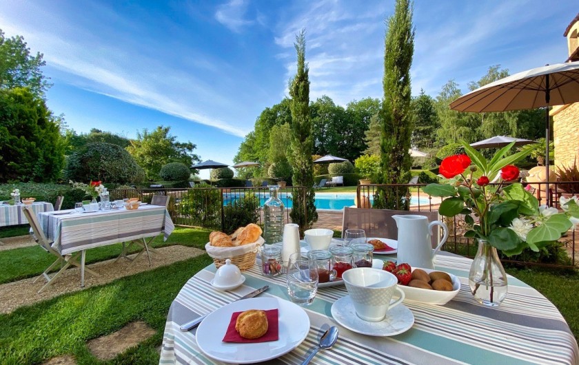 Location de vacances - Chambre d'hôtes à Saint-Crépin-et-Carlucet - Table d'hôtes