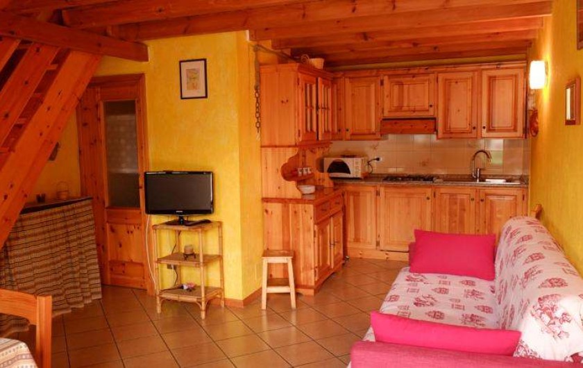 Location de vacances - Appartement à Saint-Nicolas - Coin cuisine/sejour